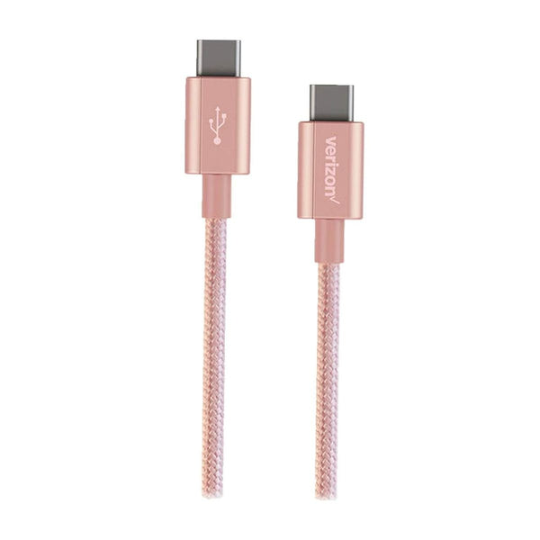 Verizon(CABCTOCRSGLD-M-RB)Charge & Sync Data Cable for USB-C Devices - Rose gold - Verizon - Simple Cell Shop, Free shipping from Maryland!