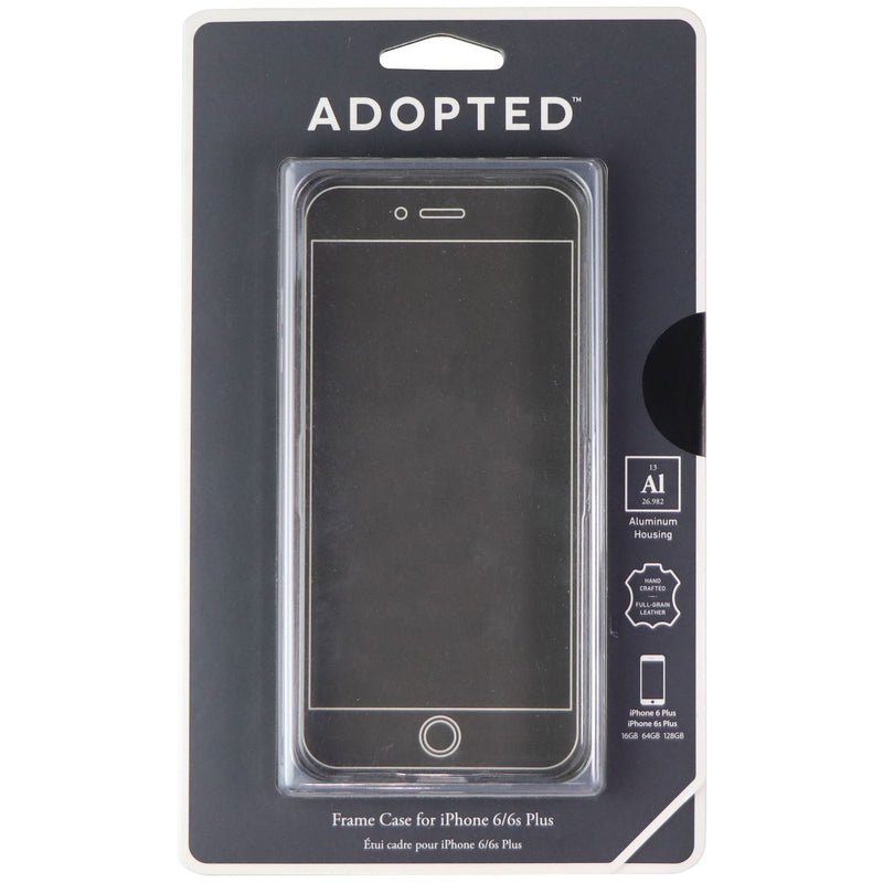 Adopted Leather Frame Case for Apple iPhone 6s Plus/6 Plus - Gray/Charcoal - Adopted - Simple Cell Shop, Free shipping from Maryland!