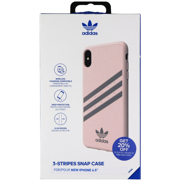 Adidas 3-Stripe Snap Case for Apple iPhone Xs Max - Pink and Gray - Adidas - Simple Cell Shop, Free shipping from Maryland!