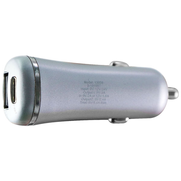 Just Wireless Dual USB- C and USB-A Car Charger With 5.4amps - Slate Gray - Just Wireless - Simple Cell Shop, Free shipping from Maryland!