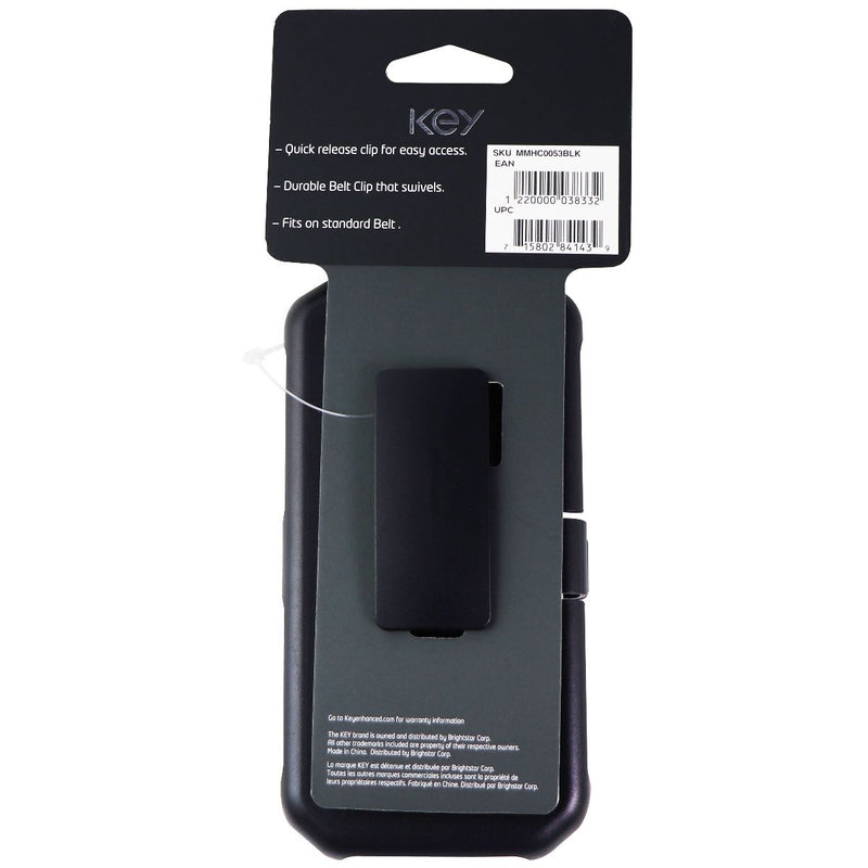 Key Durable Holster/Belt Clip for CAT S48C - Black (MMHC0053BLK) - Key - Simple Cell Shop, Free shipping from Maryland!