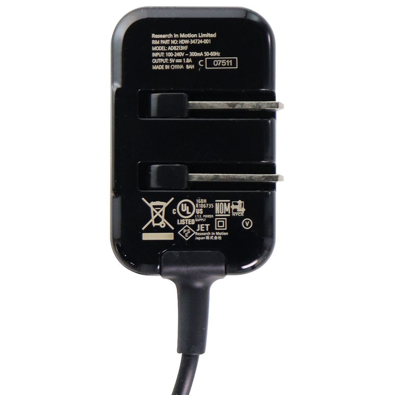 BlackBerry (5V/1.8A) Micro-USB Wall Charger Travel Adapter - Black (AD8213HF) - Blackberry - Simple Cell Shop, Free shipping from Maryland!