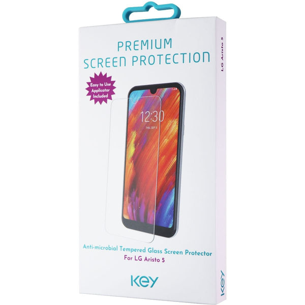 Key Tempered Glass Screen Protector for LG Aristo 5 - Clear - Key - Simple Cell Shop, Free shipping from Maryland!