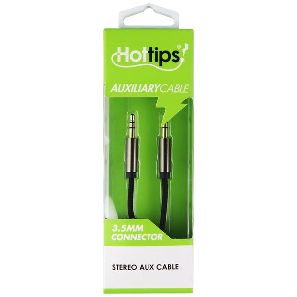 Hottips 3-Foot Stereo Aux Cable with 3.5mm Connectors - Black - Hottips - Simple Cell Shop, Free shipping from Maryland!