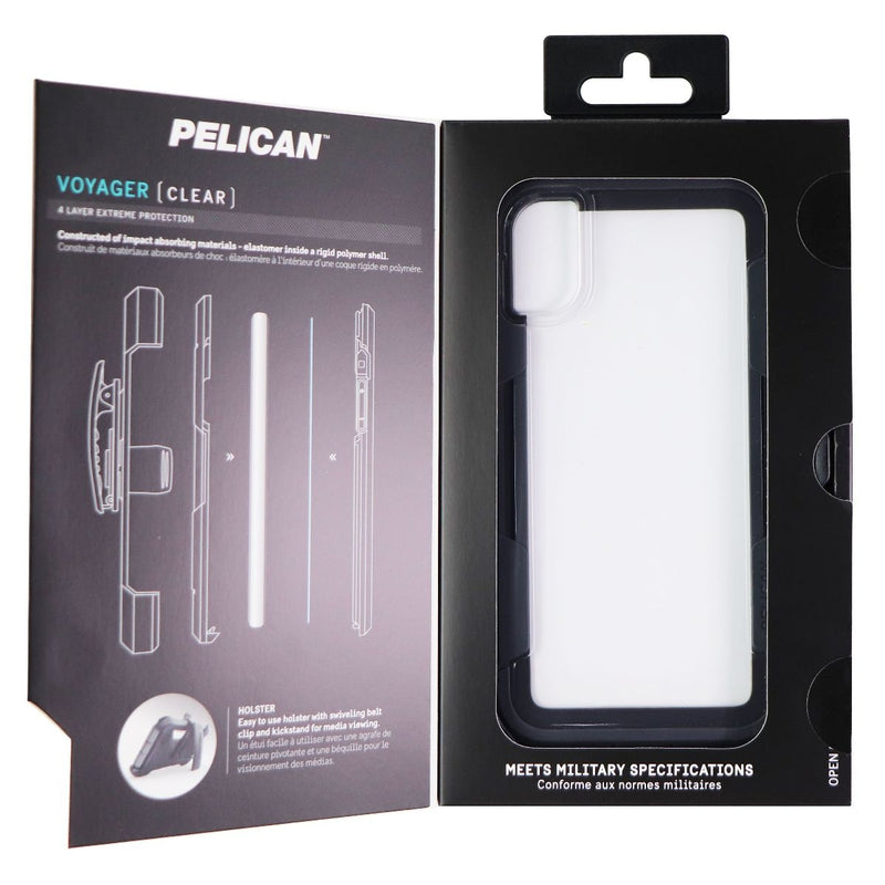 Pelican Voyager Series Case and Holster for Apple iPhone Xs/X - Clear / Gray - Pelican - Simple Cell Shop, Free shipping from Maryland!