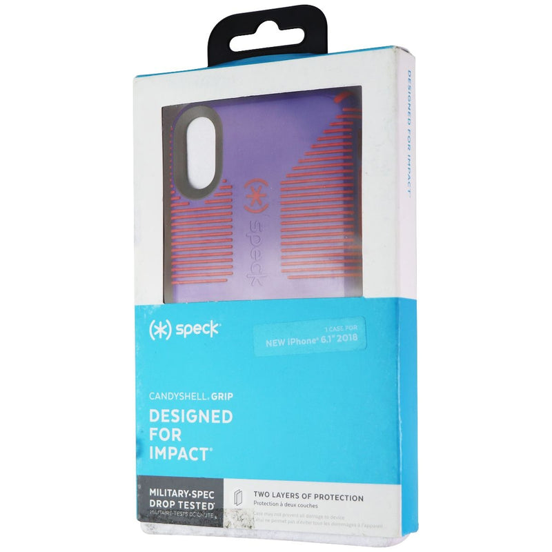 Speck iPhone XR Candyshell Grip Case, Purple & Blue 