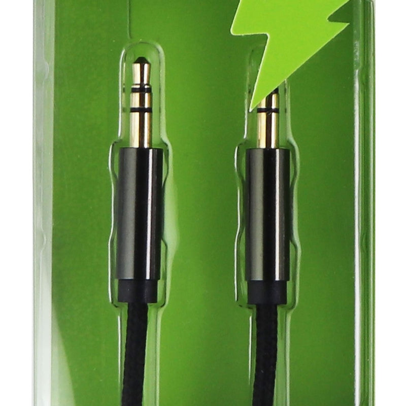 Hottips 4-Foot Braided Stereo Aux Cable with 3.5mm Connectors - Black - Hottips - Simple Cell Shop, Free shipping from Maryland!