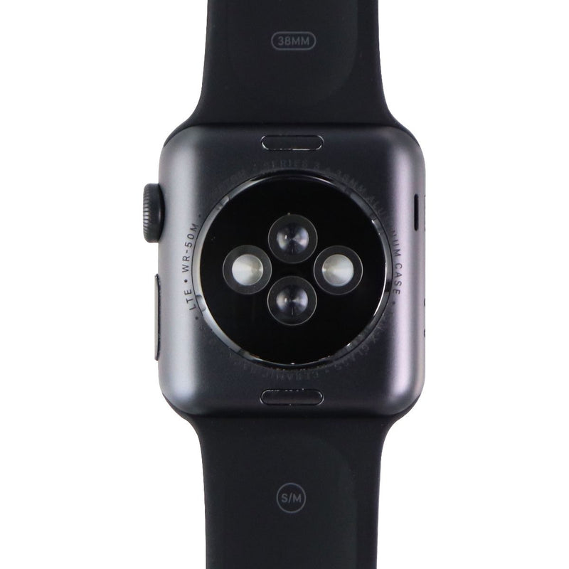 Apple Watch Series 3 (A1860) GPS + LTE - 38mm Space Gray AL/Black Sp B