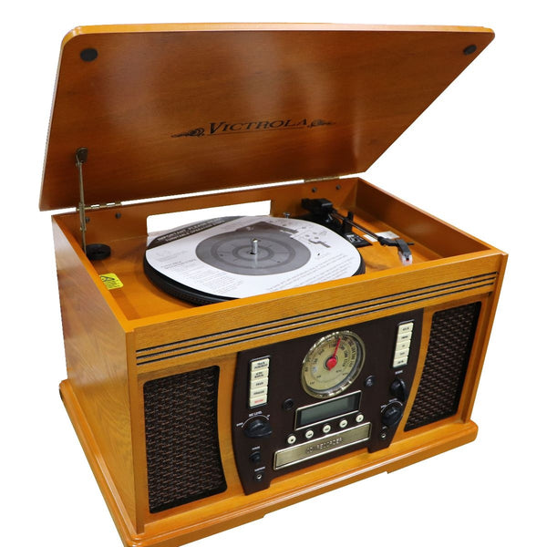 Victrola Wood 7-in-1 Nostalgic Bluetooth Record Player w/ CD Encoding - VTA-750B - Victrola - Simple Cell Shop, Free shipping from Maryland!