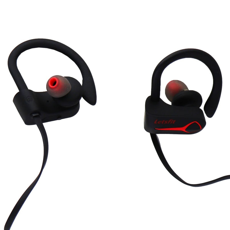 Letsfit U8L Wireless IPX7 Sports Bluetooth Ear-Hook Headphones - Black - Letsfit - Simple Cell Shop, Free shipping from Maryland!