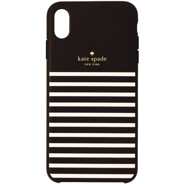 Kate Spade Soft Touch Case for Apple iPhone XS Max - Feeder Stripe Black/Cream
