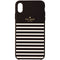 Kate Spade Soft Touch Case for Apple iPhone XS Max - Feeder Stripe Black/Cream
