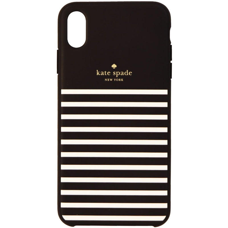 Kate Spade Soft Touch Case for Apple iPhone XS Max - Feeder Stripe Black/Cream