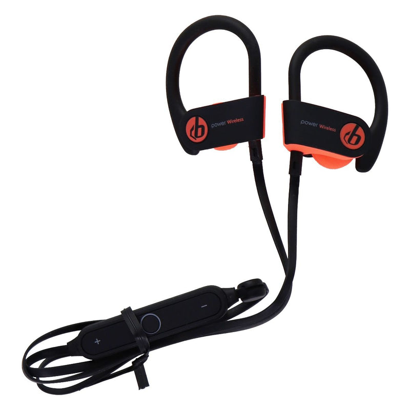 Power 3 Wireless EarHook Bluetooth Headphones - Black & Coral Orange - Unbranded - Simple Cell Shop, Free shipping from Maryland!