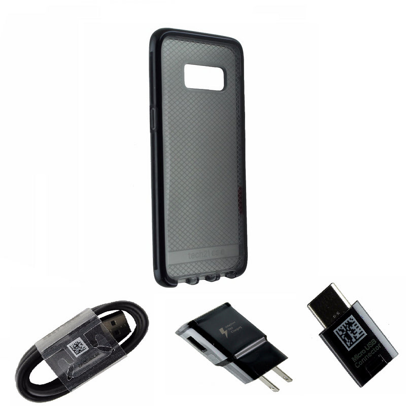 NEW OEM Charger & Adapter KIT W/Tinted Black Tech21 Evo Check Case for Galaxy S8 - Tech21 - Simple Cell Shop, Free shipping from Maryland!