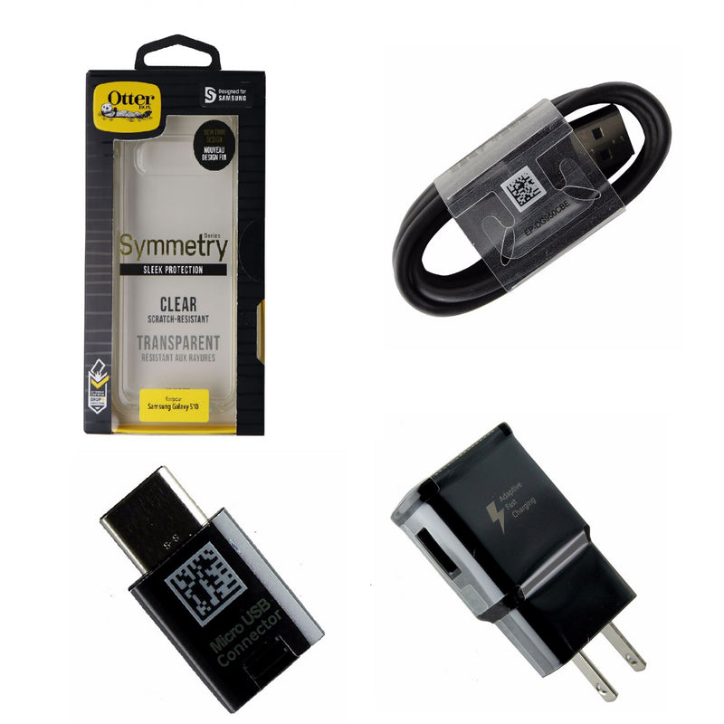 OEM Samsung Cable & Adapter KIT with Clear OtterBox Symmetry Series S10 Case - OtterBox - Simple Cell Shop, Free shipping from Maryland!