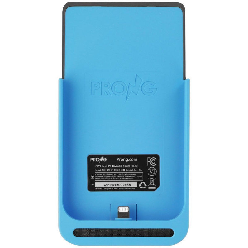 Prong 3,500mAh PWR Case with Wall Plugs for Apple iPhone 6s/6 - Turquoise/Grey - Prong - Simple Cell Shop, Free shipping from Maryland!