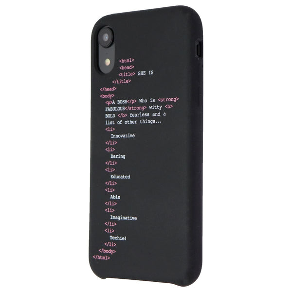 My Social Canvas GRLCODEPHNCS003 Girl Code Case for iPhone XR - Black - My Social Canvas - Simple Cell Shop, Free shipping from Maryland!