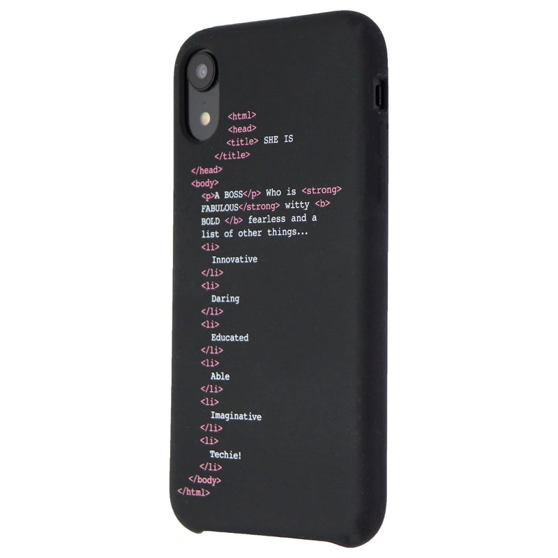 My Social Canvas GRLCODEPHNCS003 Girl Code Case for iPhone XR - Black - My Social Canvas - Simple Cell Shop, Free shipping from Maryland!