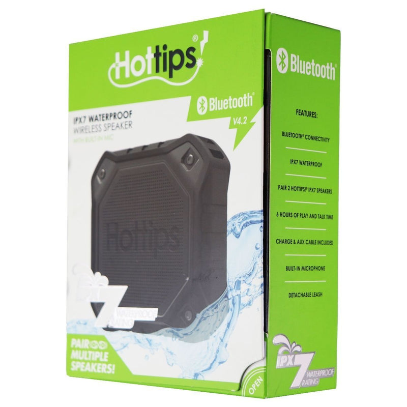 Hottips IPX7 Waterproof Bluetooth Speaker with Built-In Mic - Astro Black - Hottips - Simple Cell Shop, Free shipping from Maryland!