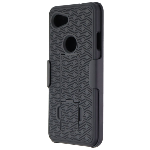 Hard Shell Case and Holster Combo for Google Pixel 3a - Black - Unbranded - Simple Cell Shop, Free shipping from Maryland!