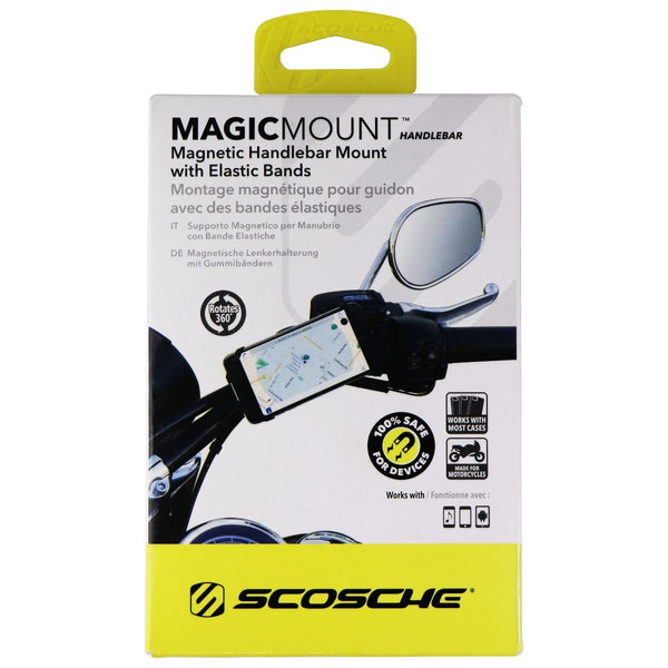 Scosche MagicMount Magnetic Bike Phone Mount with Elastic Bands - Black