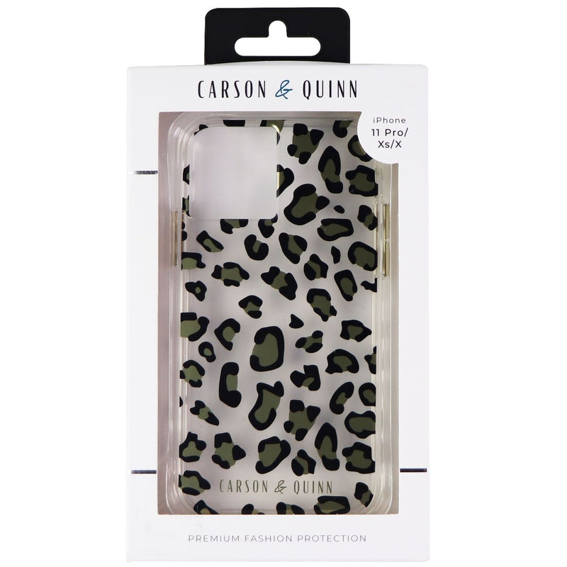 Carson & Quinn Hybrid Case for Apple iPhone 11 Pro & Xs/X  - Clear / Cheetah - Carson & Quinn - Simple Cell Shop, Free shipping from Maryland!
