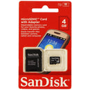 SanDisk microSDHC Card with Adapter 4GB - Black SDSDQM-004G-B35A - SanDisk - Simple Cell Shop, Free shipping from Maryland!
