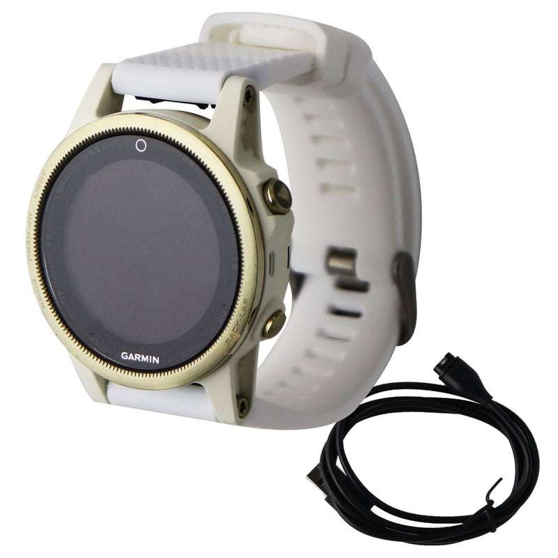 Garmin Fenix 5S Sapphire GPS Smartwatch - Champagne/White with White Band - Garmin - Simple Cell Shop, Free shipping from Maryland!