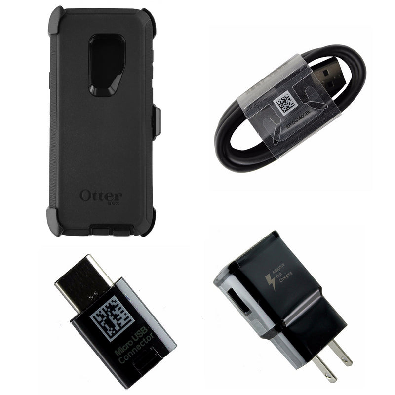 OEM Charger & Adapter KIT w/ OtterBox Black Defender Case for Samsung Galaxy S9+ - OtterBox - Simple Cell Shop, Free shipping from Maryland!