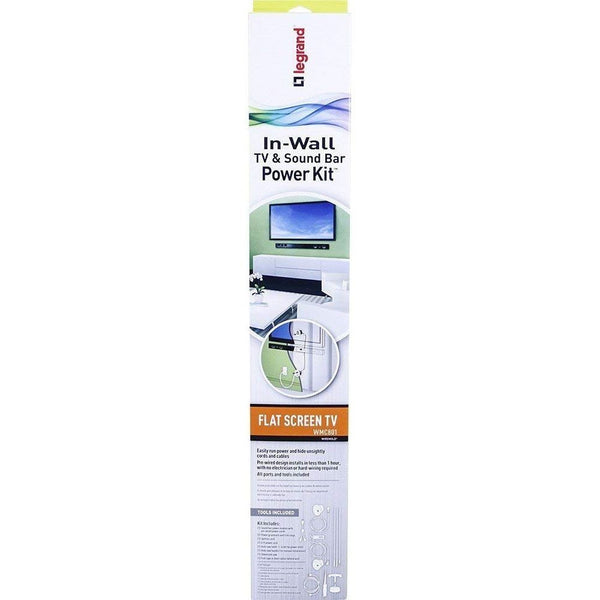Legrand Wiremold In-Wall TV Soundbar Power Kit WMC801 (Black/White) - Legrand - Simple Cell Shop, Free shipping from Maryland!