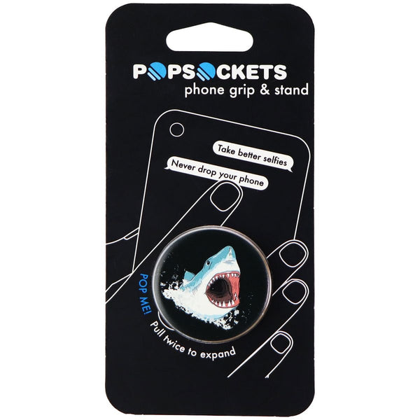 PopSockets (101793) Collapsible Grip & Stand for Phones and Tablets - Shark - PopSockets - Simple Cell Shop, Free shipping from Maryland!