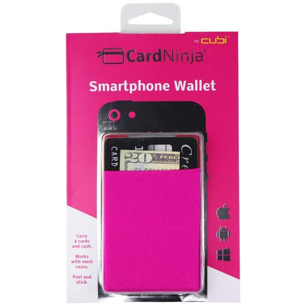 CardNinja Adhesive Card Holder for Smartphones and More - Magenta - CardNinja - Simple Cell Shop, Free shipping from Maryland!