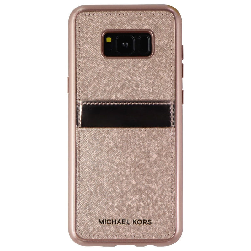 Michael Kors Snap-On Series Hard Wallet Case for Samsung Galaxy S8+ (R Michael Kors Snap-On Series Hard Wallet Case for Samsung Galaxy S8+ (R