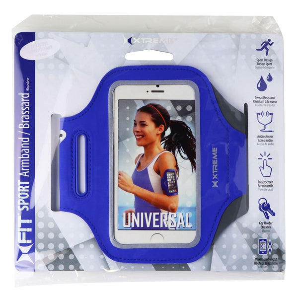 Xtreme XFit Sport Armband / Brassard for up to 6-inch Smartphones - Blue - Xtreme - Simple Cell Shop, Free shipping from Maryland!