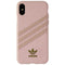 Adidas 3-Stripes Snap Case for Apple iPhone XS and X - Pink Snake / Gold