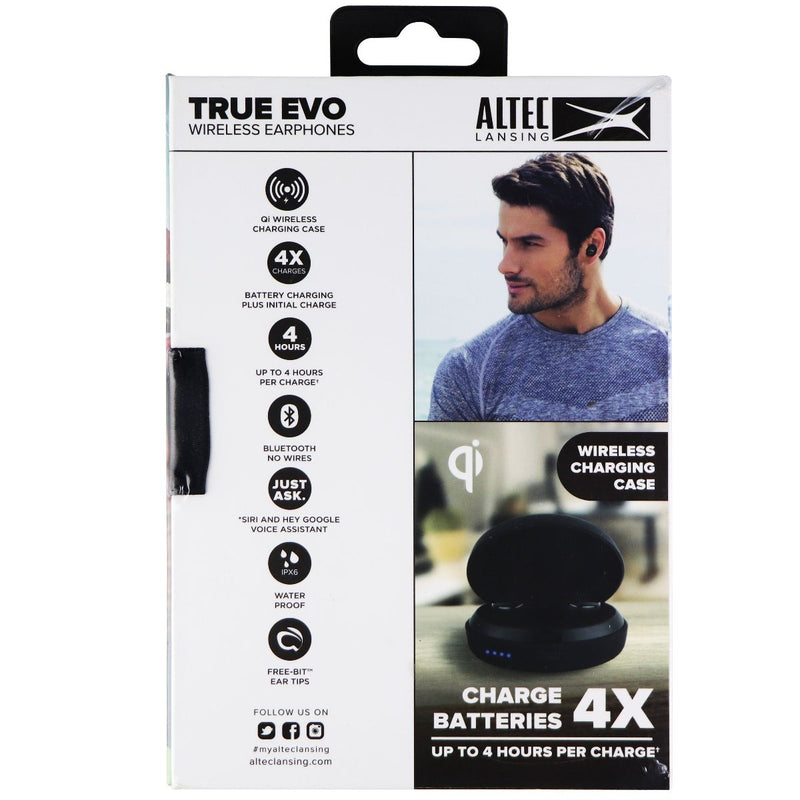 Altec Lansing MZX658 True Evo Waterproof Bluetooth Earphones with Case - Black - Altec Lansing - Simple Cell Shop, Free shipping from Maryland!