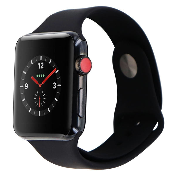 Apple Watch Series 3 Space Black Stainless Steel (GPS+Cellular) 42mm Black Sport - Apple - Simple Cell Shop, Free shipping from Maryland!