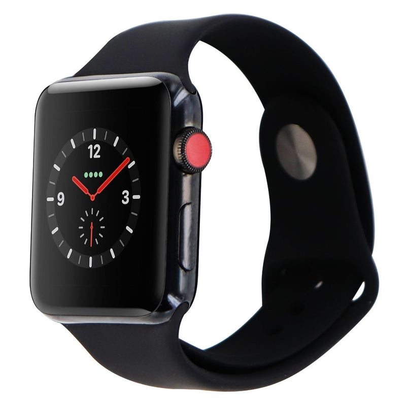 Apple Watch Series 3 Space Black Stainless Steel (GPS+Cellular) 42mm Black Sport - Apple - Simple Cell Shop, Free shipping from Maryland!