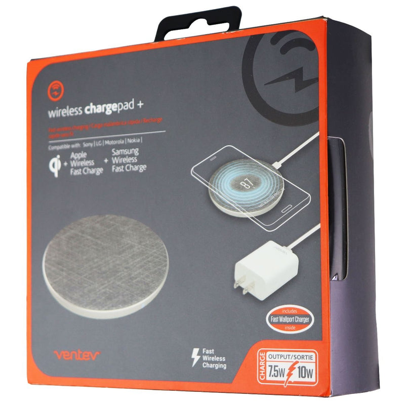 Ventev (ChargePad+) 10W Fast Charge Wireless Qi Pad and Fast Wall Charger - Gray - Ventev - Simple Cell Shop, Free shipping from Maryland!