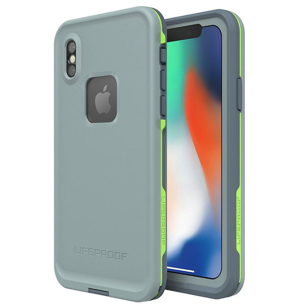 LifeProof FRE Series Waterproof Case Apple iPhone X - Blue Gray / Gray / Lime - LifeProof - Simple Cell Shop, Free shipping from Maryland!