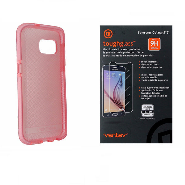 Tech21 Evo Check Pink Case + Ventev Screen Protector for Samsung Galaxy S7 - Tech21 - Simple Cell Shop, Free shipping from Maryland!