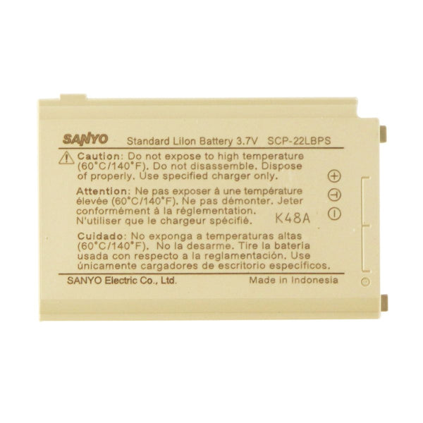 Sanyo Standard Li-ion Battery (SCP-22LBPS) 3.7V for SCP-7050 SCP-8400 - Sanyo - Simple Cell Shop, Free shipping from Maryland!
