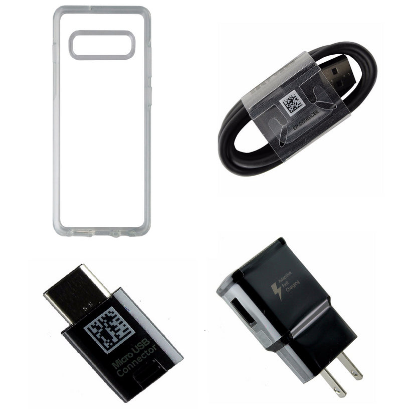 OEM Adapter + Cable KIT w/ Clear OtterBox Symmetry Case for Samsung Galaxy S10+ - OtterBox - Simple Cell Shop, Free shipping from Maryland!