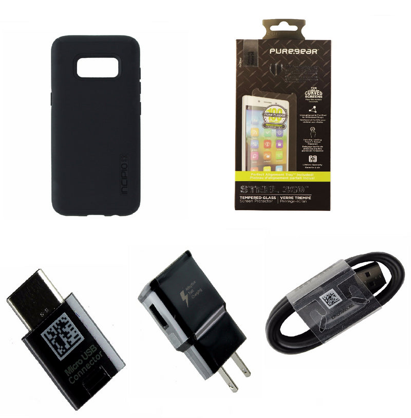Samsung Galaxy S8 Accessory Kit with Case, Screen Protector, and Charging Kit - Incipio - Simple Cell Shop, Free shipping from Maryland!