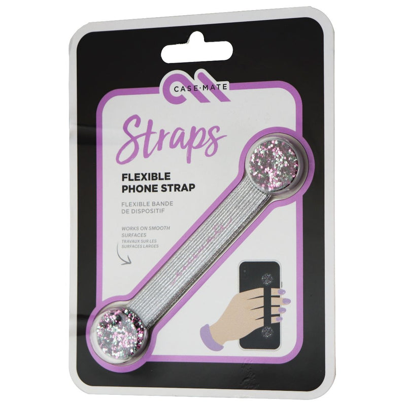 Case-Mate Straps Series Flexible Adhesive Phone Strap - Pink Glitter - Case-Mate - Simple Cell Shop, Free shipping from Maryland!