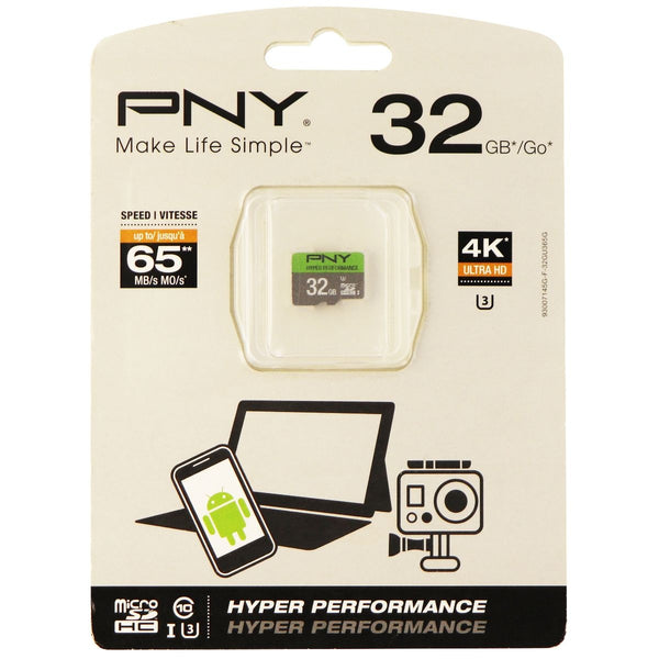 PNY 4K Ultra HD MicroSDHC Class 10 I3 Memory Card - 32GB / Up to 65MB/s - PNY - Simple Cell Shop, Free shipping from Maryland!