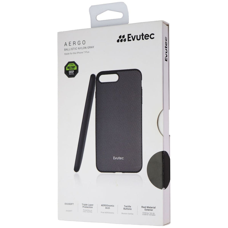 Evutec AERGO Ballistic Nylon Case for Apple iPhone 8 Plus / 7 Plus - Gray - Evutec - Simple Cell Shop, Free shipping from Maryland!