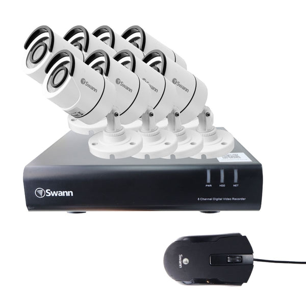 Swann 8 Camera (1080p) Security System with 1TB DVR Recorder - White (DVR-84500) - Swann - Simple Cell Shop, Free shipping from Maryland!