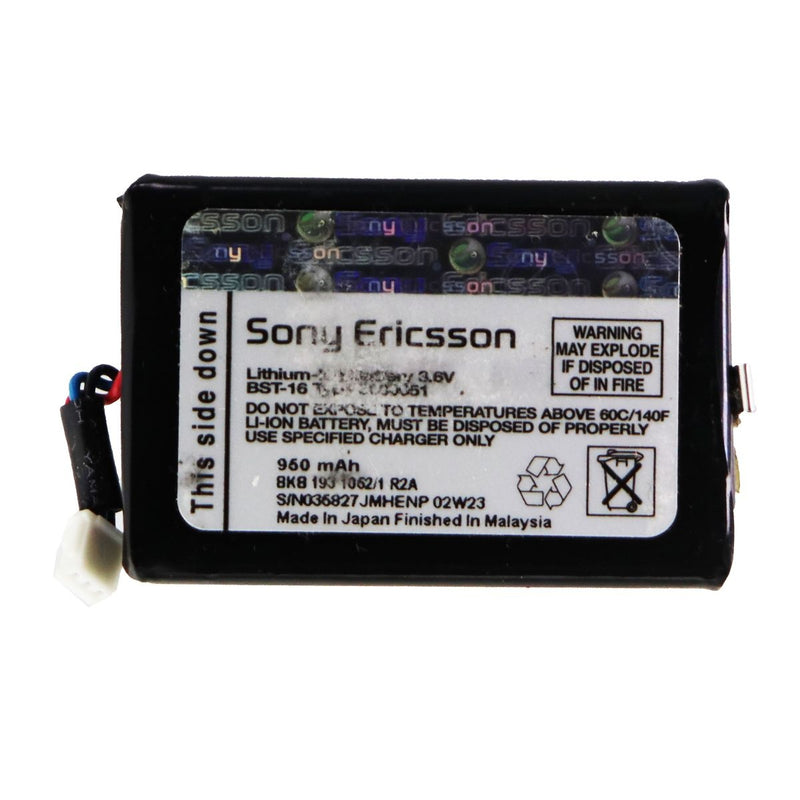 Sony Ericsson OEM Rechargeable 950mAh Battery (BST-16) - Sony - Simple Cell Shop, Free shipping from Maryland!